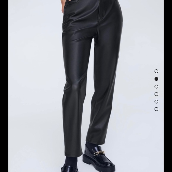 Zara mom faux leather pants - Picture 1 of 3